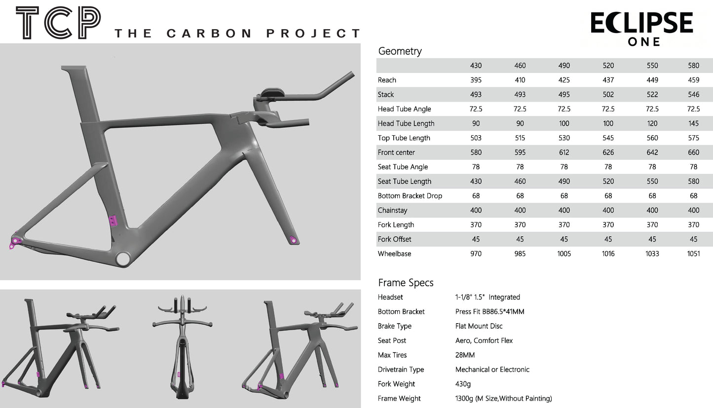 Triathlon / Time Trial Bike Rental Sydney - The Carbon Project - Eclipse One
