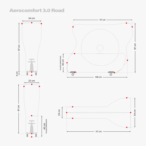 Road Bike Travel Bag Rental Sydney - Scicon AeroComfort 3.0 TSA Travel Bag for Road Bikes