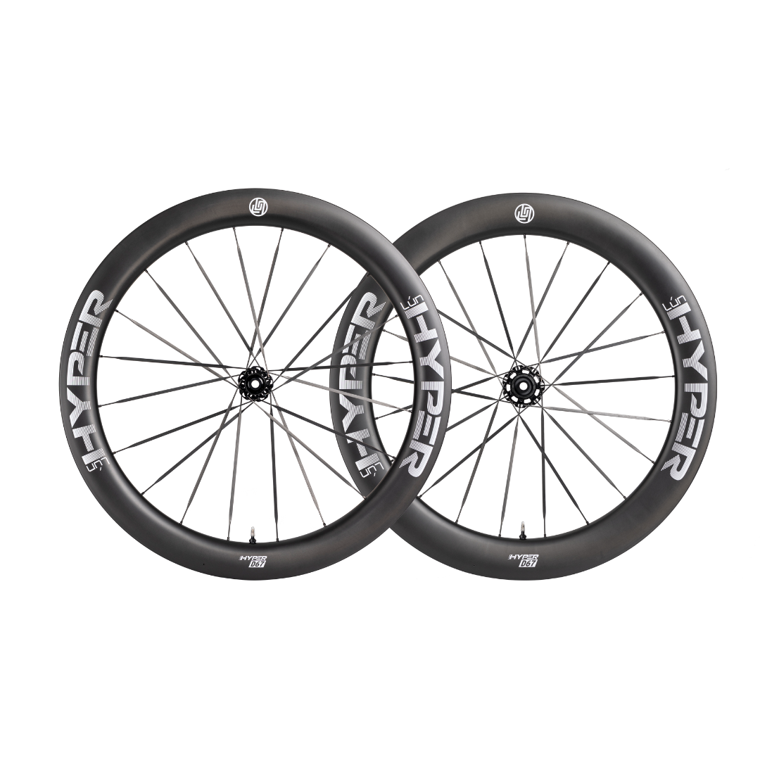 Winspace - HYPER 3 - Carbon Race Wheelset Rental - Disc Brake - 67mm rim depth