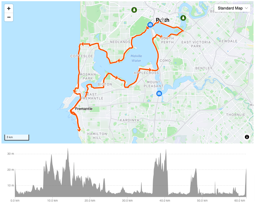 Perth Bike Routes - The Best Road Bike Rides Around Perth – BikeRental.cc
